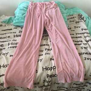 Pink Velvet Pajamagram Sweats